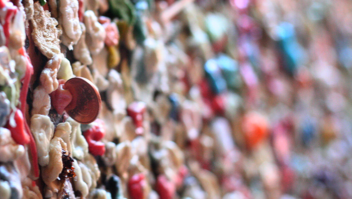 Gum Wall Close Up